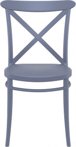 Комплект пластиковых стульев Siesta Contract Cross Set 2 стеклопластик темно-серый Фото 8