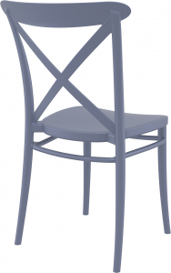 Комплект пластиковых стульев Siesta Contract Cross Set 4 стеклопластик темно-серый Фото 7