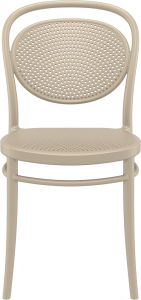 Комплект пластиковых стульев Siesta Contract Marcel Set 2 стеклопластик бежевый Фото 8