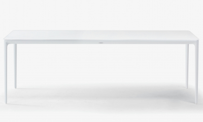 Стол обеденный металлический Grattoni Bahamas алюминий белый Фото 6