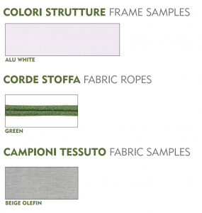 Комплект плетеной мебели Grattoni Como алюминий, роуп, олефин белый, зеленый, бежевый Фото 3