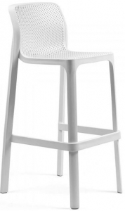 Комплект пластиковых барных стульев Nardi Net Stool Set 4 стеклопластик белый Фото 6