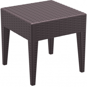 Комплект плетеных столиков для шезлонга Siesta Contract GT 1009 Set 2 стеклопластик коричневый Фото 4