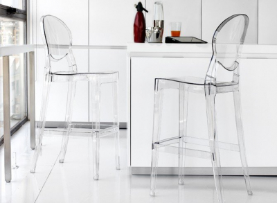 Комплект полубарных прозрачных стульев Scab Design Igloo Set 4 поликарбонат прозрачный Фото 4