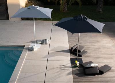 Зонт профессиональный Ø2.5 м Scolaro Lido Titanium алюминий, акрил титан, антрацит Фото 10