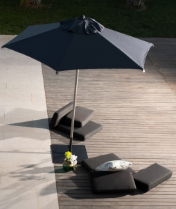 Зонт профессиональный Ø2.5 м Scolaro Lido Titanium алюминий, акрил титан, антрацит Фото 8