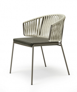 Кресло плетеное Scab Design Lisa Filo Nest сталь, роуп, акрил мокко, глиняный, мокко Фото 4