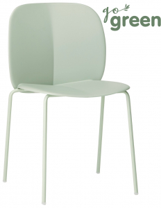 Стул пластиковый Scab Design Mentha Go Green сталь, технополимер зеленый шалфей Фото 1
