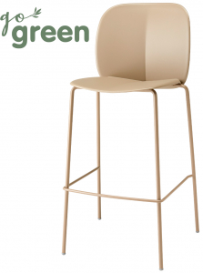 Стул пластиковый барный Scab Design Mentha Go Green сталь, технополимер тортора Фото 1