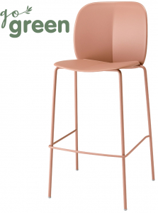 Стул пластиковый барный Scab Design Mentha Go Green сталь, технополимер карамельный Фото 1