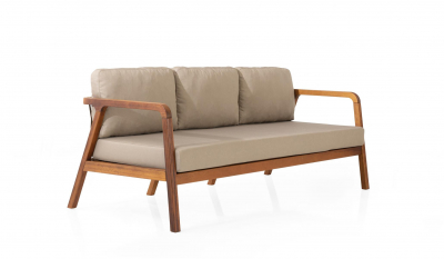 Комплект деревянной плетеной мебели Tagliamento Idea ироко, роуп, ткань Фото 6