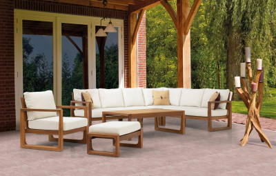 Комплект деревянной мебели GARDENIUS Deep ироко, ткань Фото 4
