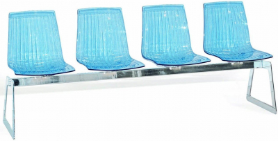 Система с четырьмя сиденьями PAPATYA X-Treme Bench сталь, поликарбонат Фото 1