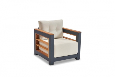 Комплект мягкой мебели Tagliamento Larix алюминий, ироко, олефин Фото 6