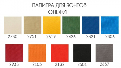 Зонт профессиональный 3х4 м THEUMBRELA SEMSIYE EVI Banana Plus алюминий, олефин черный, серый Фото 4