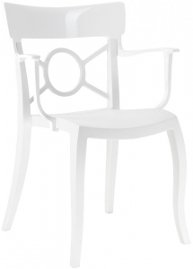 Кресло пластиковое PAPATYA Opera-K стеклопластик, поликарбонат белый Фото 1