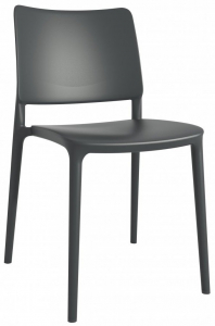 Комплект пластиковых стульев PAPATYA Joy-S Set 4 стеклопластик антрацит Фото 4
