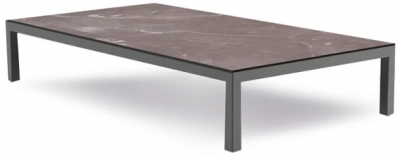 Столик ламинированный журнальный PAPATYA Slim Center Low Table (D) алюминий, нержавеющая сталь, компакт-ламинат HPL Фото 1
