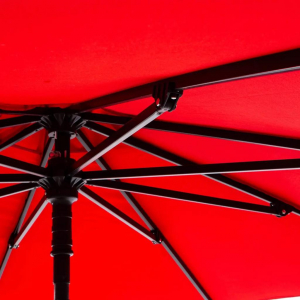 Зонт пляжный с базой на колесах THEUMBRELA SEMSIYE EVI Kiwi Clips&Base алюминий, полиэстер белый, бежевый Фото 12
