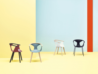 Кресло пластиковое PEDRALI Fox сталь, ясень, стеклопластик беленый ясень, песочный Фото 9