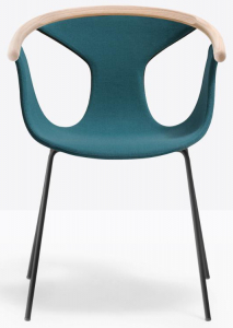 Кресло с обивкой PEDRALI Fox сталь, ясень, ткань беленый ясень Фото 4