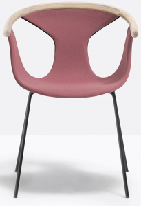 Кресло с обивкой PEDRALI Fox сталь, ясень, ткань беленый ясень Фото 5