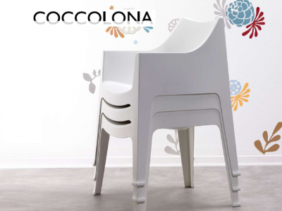 Кресло пластиковое Scab Design Coccolona технополимер лен Фото 3