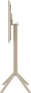 Комплект пластиковой барной мебели Siesta Contract Sky Folding Bar 60 Air сталь, стеклопластик бежевый Фото 16