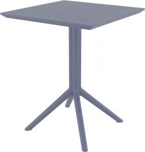 Комплект пластиковой мебели Siesta Contract Sky Folding 60 Pro сталь, стеклопластик темно-серый Фото 14