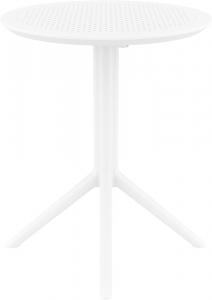 Комплект пластиковой мебели Siesta Contract Sky Folding 60 Air сталь, стеклопластик белый Фото 5