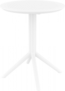 Комплект пластиковой мебели Siesta Contract Sky Folding 60 Air сталь, стеклопластик белый Фото 14