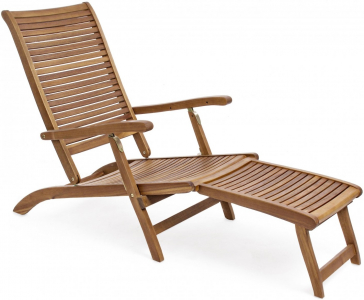 Шезлонг-лежак деревянный Garden Relax Noemi Steamer  акация коричневый Фото 1