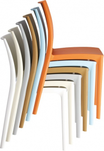 Комплект пластиковых стульев Siesta Contract Maya Set 2 пластик оливковый Фото 8