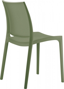 Комплект пластиковых стульев Siesta Contract Maya Set 2 пластик оливковый Фото 7
