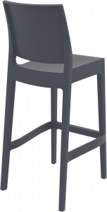 Комплект пластиковых барных стульев Siesta Contract Maya Bar 75 Set 2 стеклопластик темно-серый Фото 5