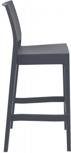 Комплект пластиковых барных стульев Siesta Contract Maya Bar 75 Set 2 стеклопластик темно-серый Фото 9