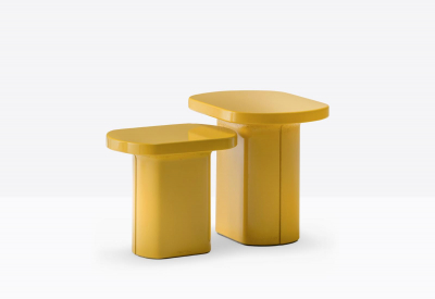 Столик кофейный бетонный PEDRALI Caementum бетон желтый Фото 4