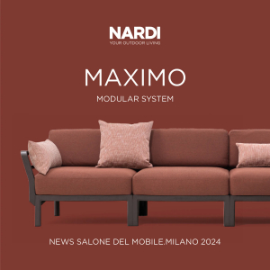 Диван пластиковый с подушками Nardi Maximo 5 стеклопластик, Sunbrella терра, корица Фото 10