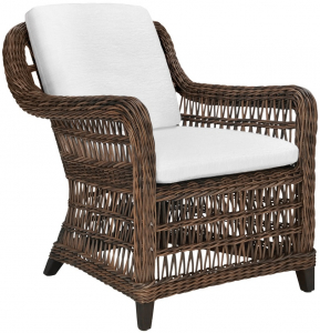 Кресло плетеное с подушками JANUS et Cie Arbor Alta алюминий, искусственный ротанг, акрил коричневый Фото 1