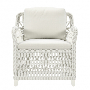 Кресло плетеное с подушками JANUS et Cie Arbor Alta алюминий, искусственный ротанг, акрил белый Фото 3