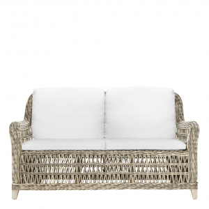 Диван двухместный плетеный с подушками JANUS et Cie Arbor Alta алюминий, искусственный ротанг, акрил бежевый Фото 4