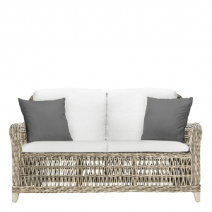 Диван двухместный плетеный с подушками JANUS et Cie Arbor Alta алюминий, искусственный ротанг, акрил бежевый Фото 5