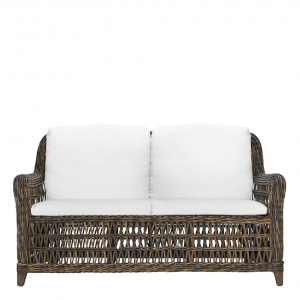 Диван двухместный плетеный с подушками JANUS et Cie Arbor Alta алюминий, искусственный ротанг, акрил коричневый Фото 4