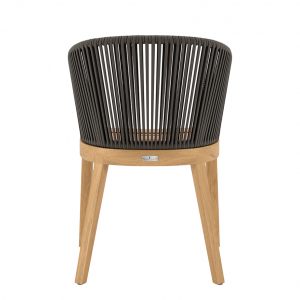 Кресло плетеное с подушкой JANUS et Cie Heron тик, алюминий, роуп, акрил натуральный, ореховый Фото 5
