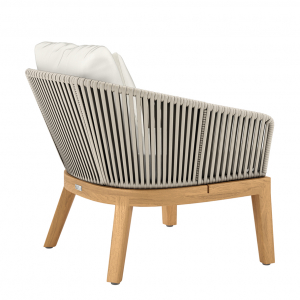 Кресло плетеное с подушками JANUS et Cie Heron тик, алюминий, роуп, акрил натуральный, песочный Фото 5