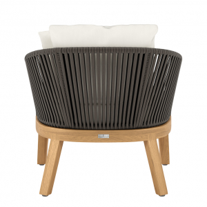 Кресло плетеное с подушками JANUS et Cie Heron тик, алюминий, роуп, акрил натуральный, ореховый Фото 8