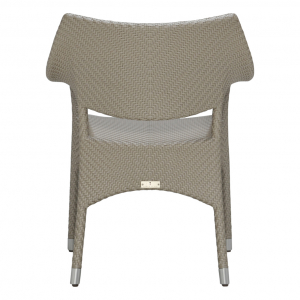 Кресло плетеное JANUS et Cie Amari алюминий, искусственный ротанг палладиевый саржевый Фото 6