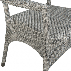 Кресло плетеное JANUS et Cie Amari алюминий, искусственный ротанг дымчатый Фото 7