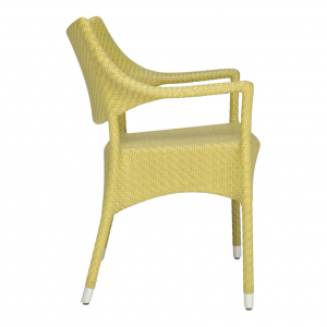 Кресло плетеное JANUS et Cie Amari алюминий, искусственный ротанг бамбуковый зеленый Фото 4