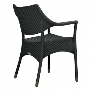 Кресло плетеное JANUS et Cie Amari алюминий, искусственный ротанг лавовый Фото 3